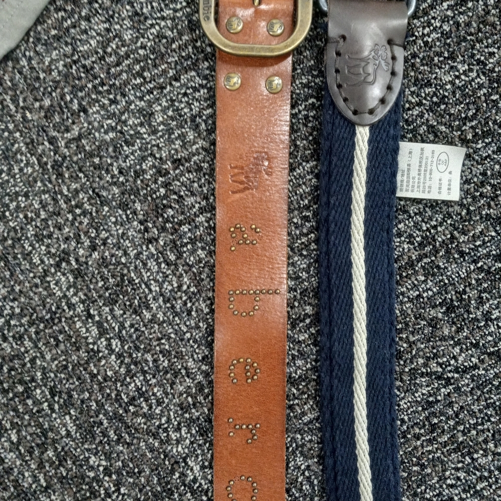 Abercrombie and fitch sz 30" belts combo - Picture 2 of 7